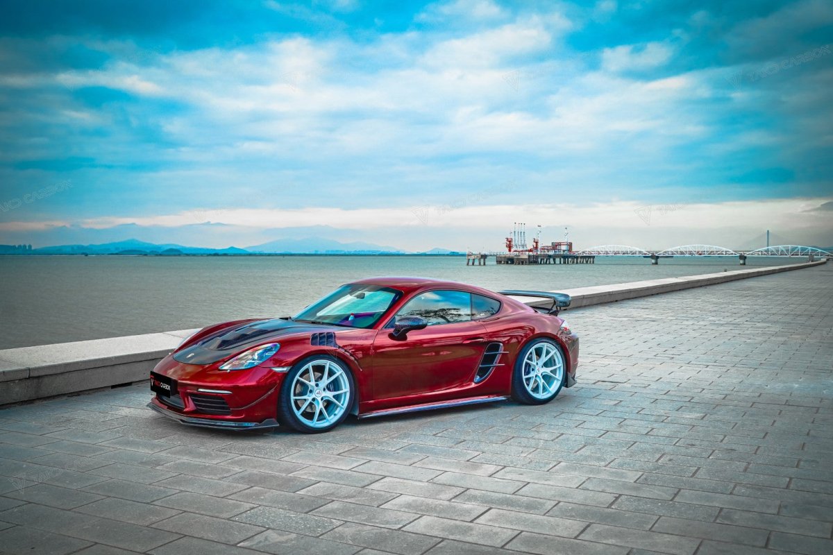 TAKD Carbon Pre-preg Carbon Fiber Hood Bonnet Porsche 718 Boxster / Cayman & 911 991.1 991.2