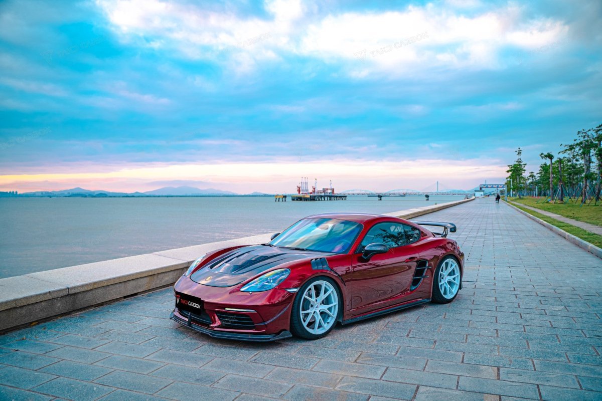 TAKD Carbon Pre - preg Carbon Fiber Hood Bonnet Porsche 718 Boxster / Cayman & 911 991.1 991.2 Aftermarket Carbon Fiber Part / Bodykit - Robot Bodykits