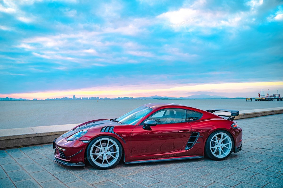 TAKD Carbon Pre - preg Carbon Fiber Hood Bonnet Porsche 718 Boxster / Cayman & 911 991.1 991.2 Aftermarket Carbon Fiber Part / Bodykit - Robot Bodykits