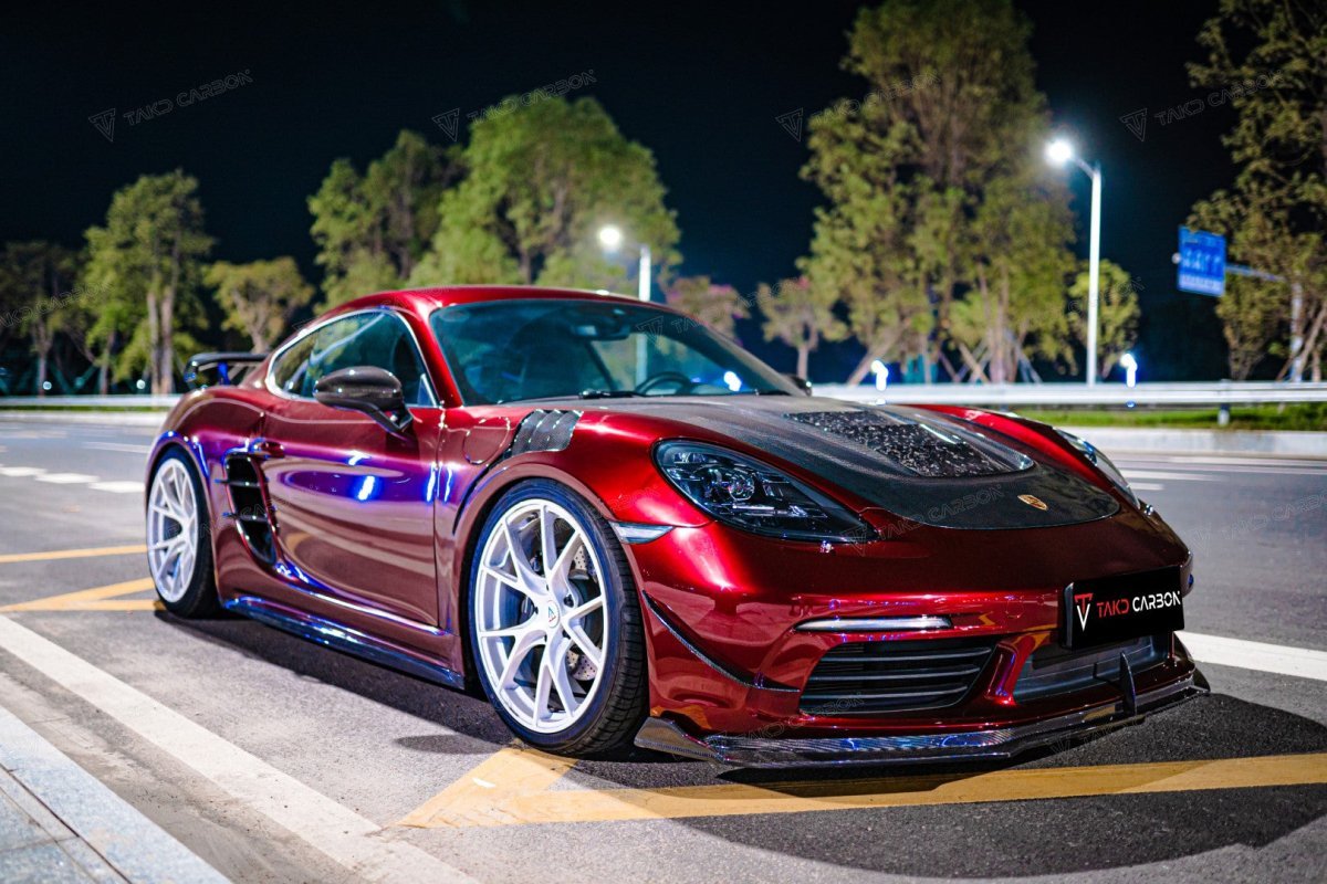 TAKD Carbon Pre-preg Carbon Fiber Hood Bonnet Porsche 718 Boxster / Cayman & 911 991.1 991.2 Aftermarket Carbon Fiber Part / Bodykit - Robot Bodykits