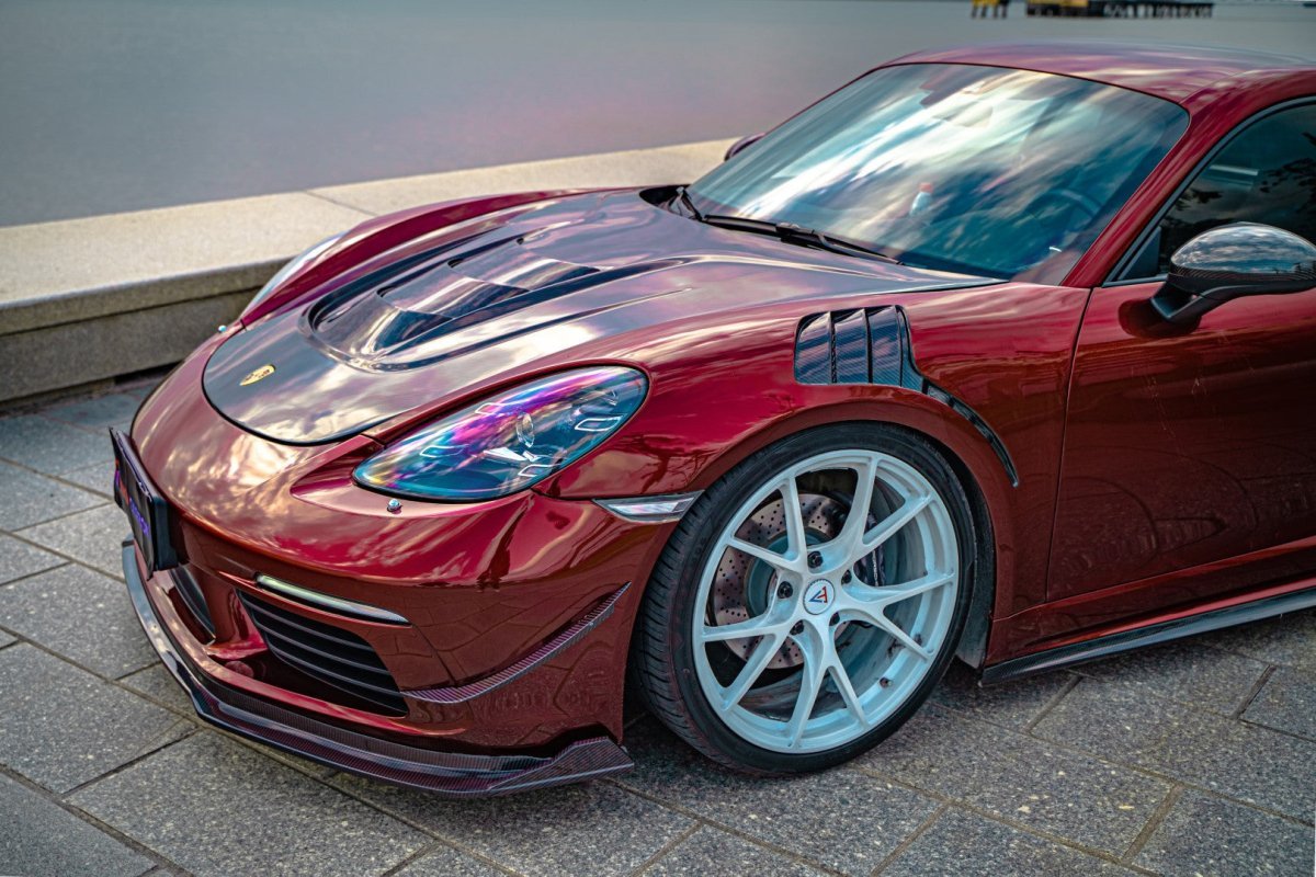 TAKD Carbon Pre - preg Carbon Fiber Hood Bonnet Porsche 718 Boxster / Cayman & 911 991.1 991.2 Aftermarket Carbon Fiber Part / Bodykit - Robot Bodykits