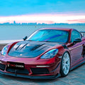 TAKD Carbon Pre - preg Carbon Fiber Hood Bonnet Porsche 718 Boxster / Cayman & 911 991.1 991.2 Aftermarket Carbon Fiber Part / Bodykit - Robot Bodykits