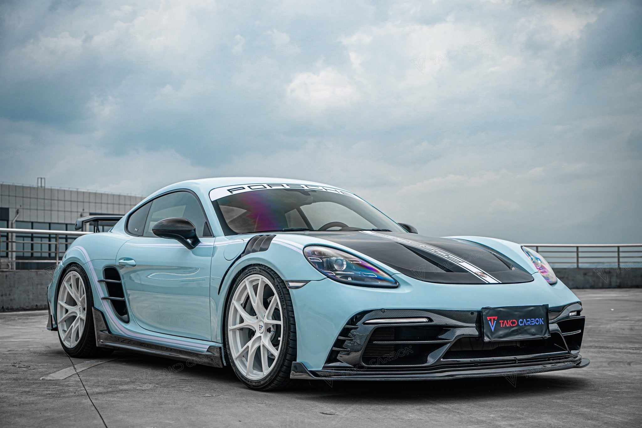 TAKD Carbon Pre - preg Carbon Fiber Hood Bonnet Ver.2 for Porsche 718 Boxster / Cayman & 911 991.1 991.2 Aftermarket Carbon Fiber Part / Bodykit - Robot Bodykits