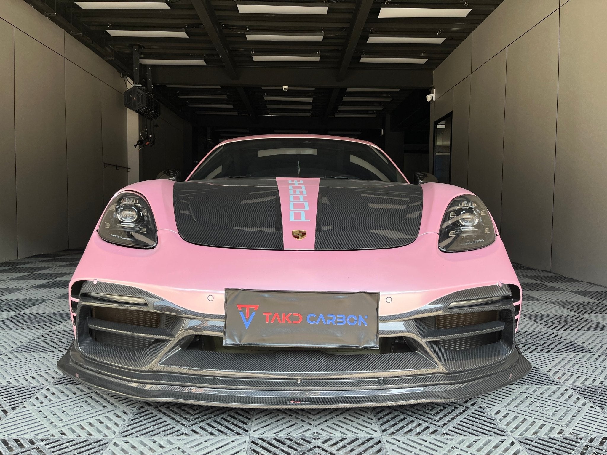 TAKD Carbon Pre - preg Carbon Fiber Hood Bonnet Ver.2 for Porsche 718 Boxster / Cayman & 911 991.1 991.2 Aftermarket Carbon Fiber Part / Bodykit - Robot Bodykits