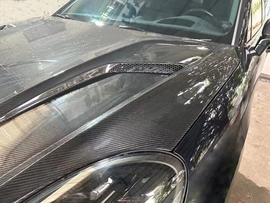 TAKD Double - Sided Pre - preg Carbon Hood for Porsche Cayenne / GTS / Turbo 9Y0 9Y3 Aftermarket Carbon Fiber Part / Bodykit - Robot Bodykits