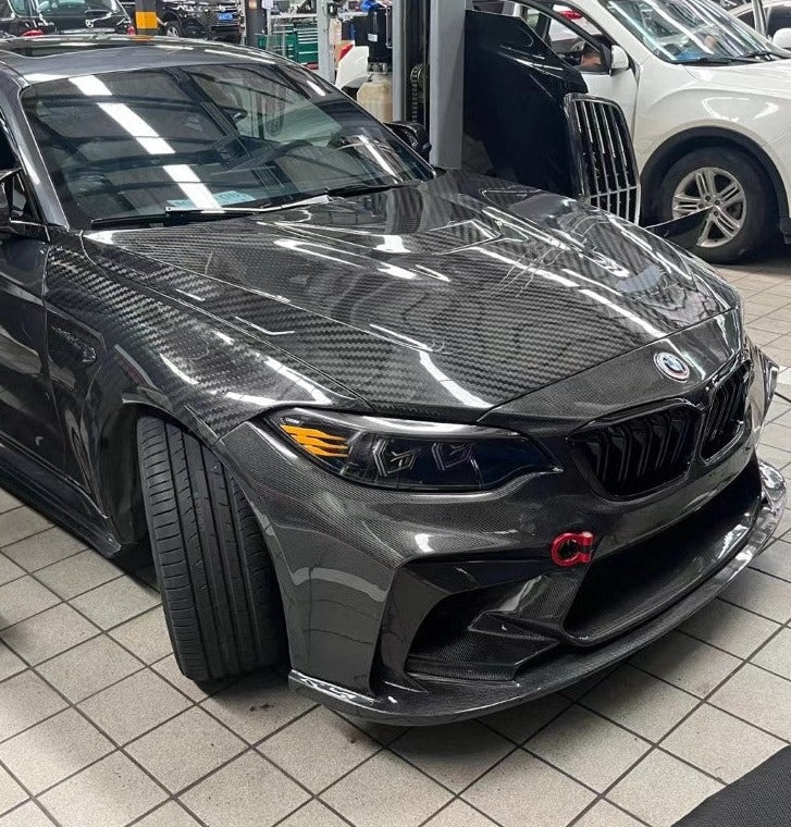 TAKD Pre - preg Carbon Front Fenders for BMW M2 / M2C F87 2016 - 2021 Aftermarket Carbon Fiber Part / Bodykit - Robot Bodykits