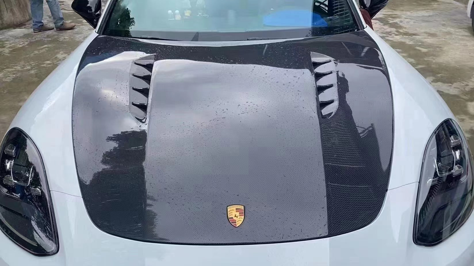 TAKD Pre - preg Carbon Hood for Porsche Panamera & 4 & 4S & GTS & Turbo & Turbo S 971 Aftermarket Carbon Fiber Part / Bodykit - Robot Bodykits