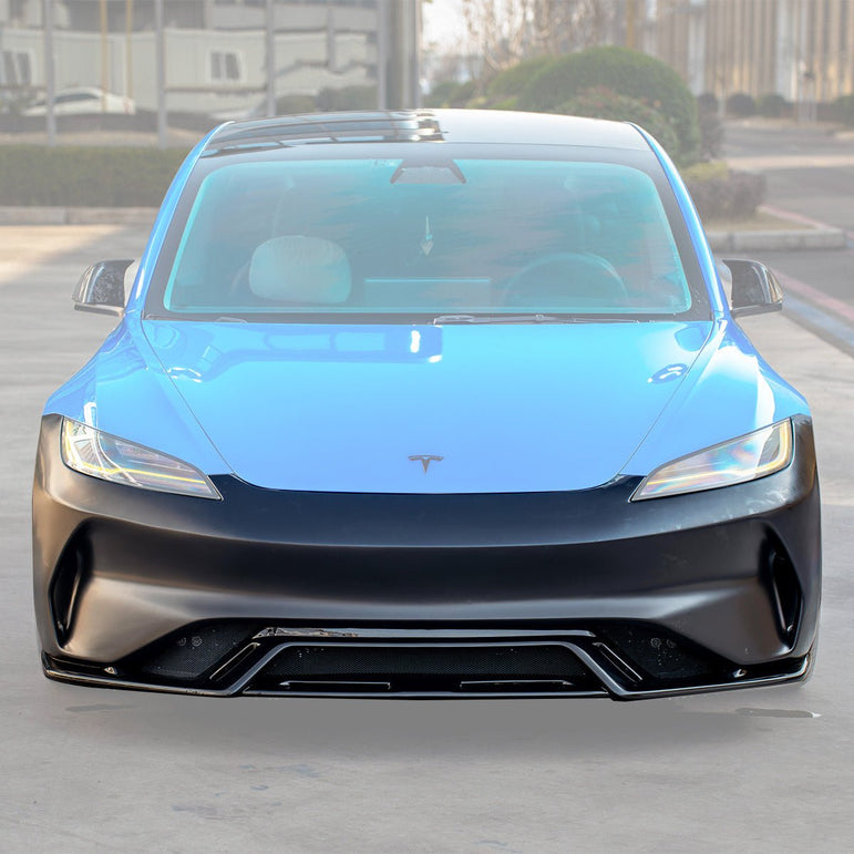 Tesla Model 3 Highland 2023 - 2027 AE Front Bumper Replacement Aftermarket Carbon Fiber Part / Bodykit - Robot Bodykits