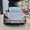 Tesla Model 3 Highland 2023 - 2027 AE Front Bumper Replacement Aftermarket Carbon Fiber Part / Bodykit - Robot Bodykits