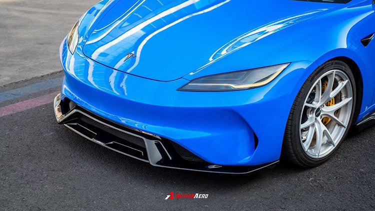 Tesla Model 3 Highland 2023 - 2027 AE Front Bumper Replacement Aftermarket Carbon Fiber Part / Bodykit - Robot Bodykits