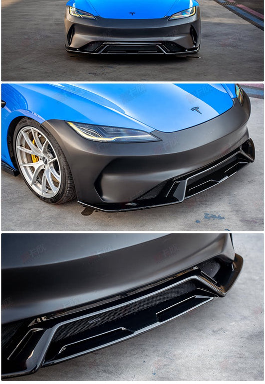 Tesla Model 3 Highland 2023 - 2027 AE Front Bumper Replacement Aftermarket Carbon Fiber Part / Bodykit - Robot Bodykits