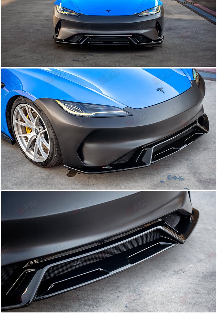 Tesla Model 3 Highland 2023 - 2027 AE Front Bumper Replacement Aftermarket Carbon Fiber Part / Bodykit - Robot Bodykits