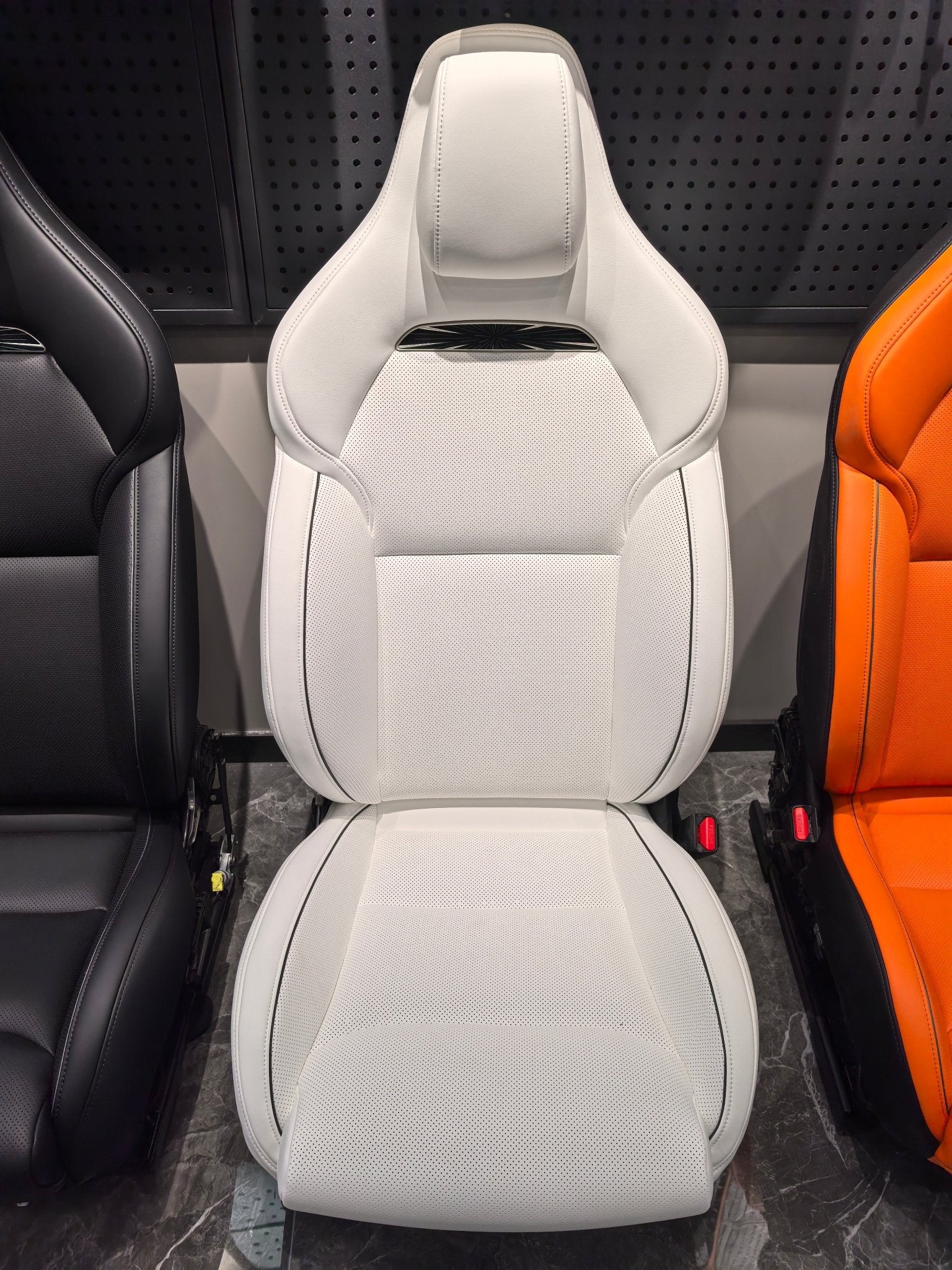 Tesla Model 3 & Y Performance Sports Seats 2.0 (Integrated - EASY INSTALL) Aftermarket Carbon Fiber Part / Bodykit - Robot Bodykits