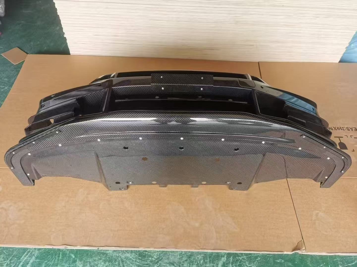 TS Style V2 Dry - Carbon Front Bumper & Front Lip for Nissan GTR GT - R R35 2008 - 2022 Full Prepreg Carbon Fiber Aftermarket Carbon Fiber Part / Bodykit - Robot Bodykits
