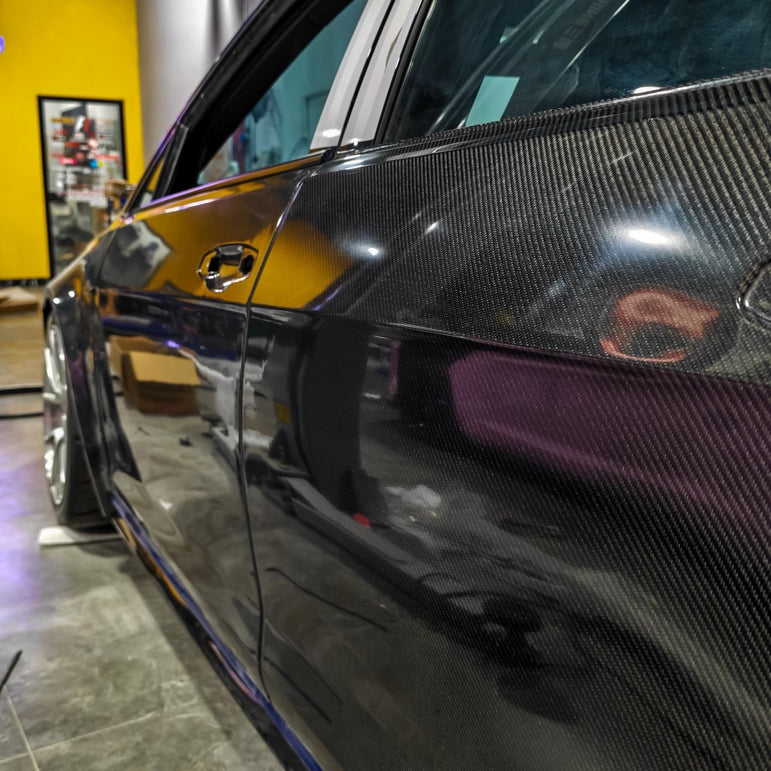 Volkswagen Golf Mk7/Mk7.5 (4 Door) OEM+ Double Sided Carbon Fibre Replacement Doors (4) (SE/GTI/R) Aftermarket Carbon Fiber Part / Bodykit - Robot Bodykits