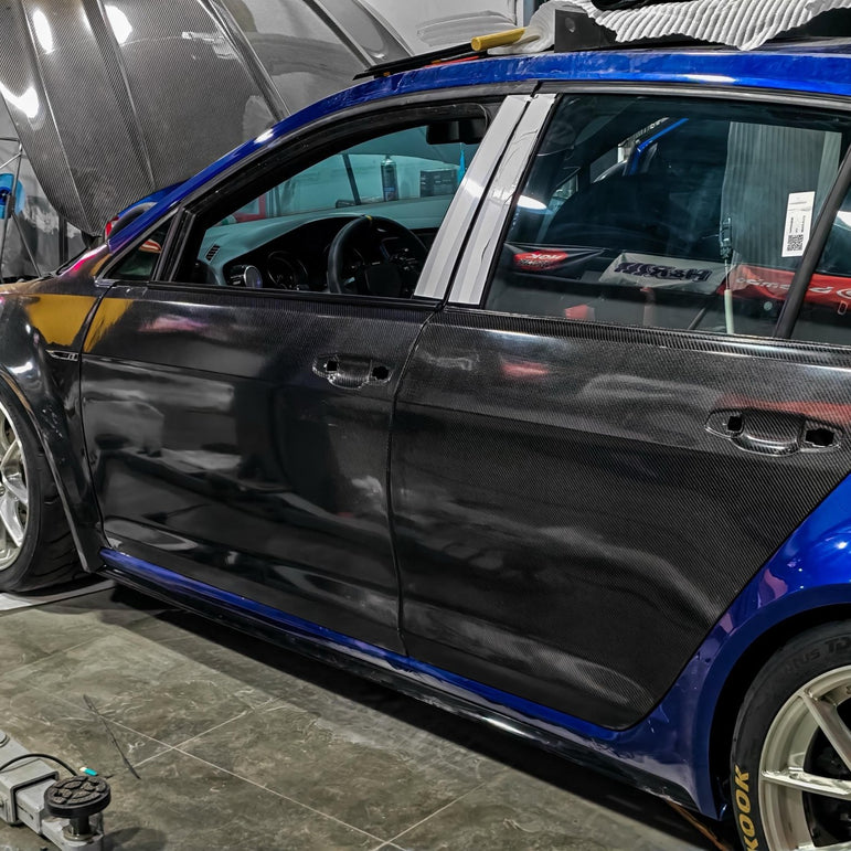 Volkswagen Golf Mk7/Mk7.5 (4 Door) OEM+ Double Sided Carbon Fibre Replacement Doors (4) (SE/GTI/R) Aftermarket Carbon Fiber Part / Bodykit - Robot Bodykits