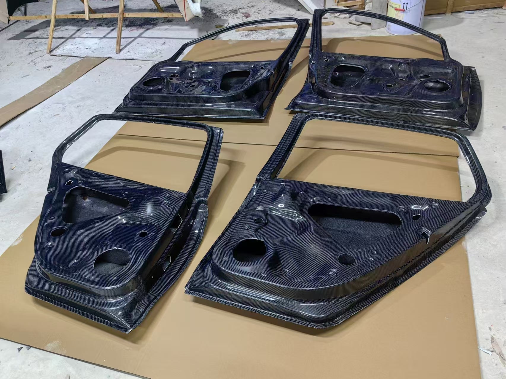Volkswagen Golf Mk7/Mk7.5 (4 Door) OEM+ Double Sided Carbon Fibre Replacement Doors (4) (SE/GTI/R) Aftermarket Carbon Fiber Part / Bodykit - Robot Bodykits