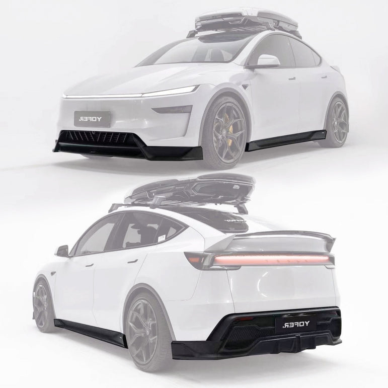 Yofer 2025+ Tesla Model Y Matte Black Lowline Kit Aftermarket Carbon Fiber Part / Bodykit - Robot Bodykits
