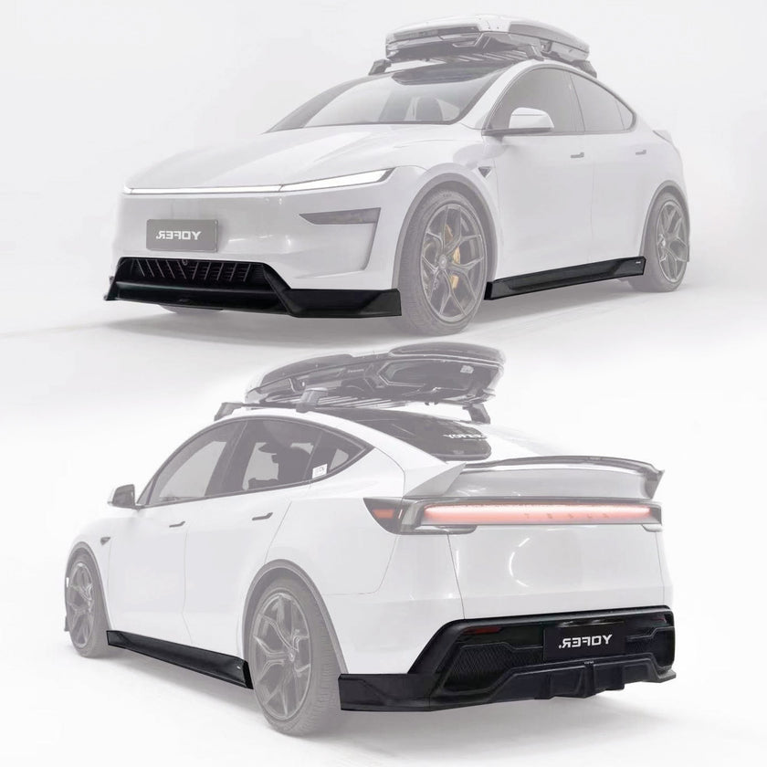 Yofer 2025+ Tesla Model Y Matte Black Lowline Kit Aftermarket Carbon Fiber Part / Bodykit - Robot Bodykits