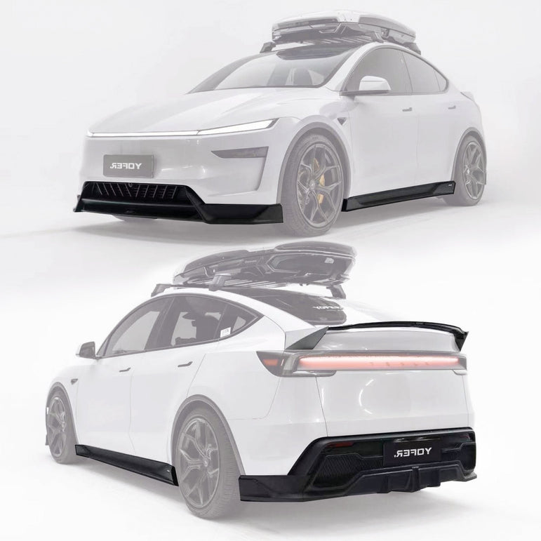 Yofer 2025+ Tesla Model Y Matte Black Lowline Kit Aftermarket Carbon Fiber Part / Bodykit - Robot Bodykits