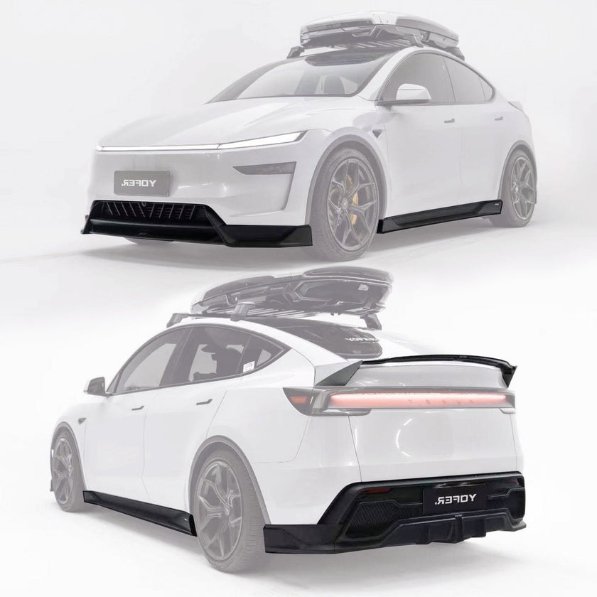 Yofer 2025+ Tesla Model Y Matte Black Lowline Kit Aftermarket Carbon Fiber Part / Bodykit - Robot Bodykits