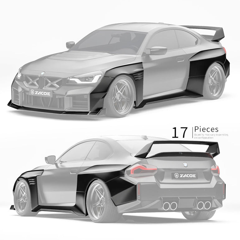 ZACOE BMW G87 M2 Carbon Fibre Widebody Kit (17pcs/set) Aftermarket Carbon Fiber Part / Bodykit - Robot Bodykits