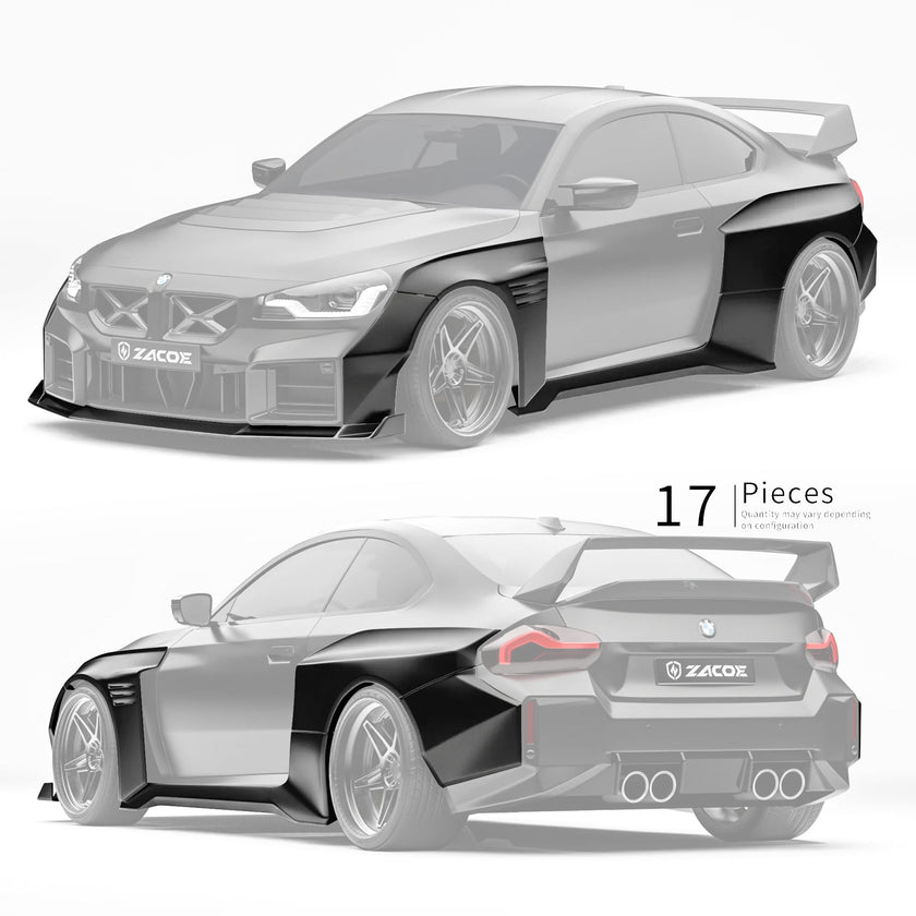 ZACOE BMW G87 M2 Carbon Fibre Widebody Kit (17pcs/set) Aftermarket Carbon Fiber Part / Bodykit - Robot Bodykits