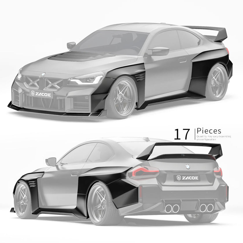 ZACOE BMW G87 M2 Carbon Fibre Widebody Kit (17pcs/set) Aftermarket Carbon Fiber Part / Bodykit - Robot Bodykits