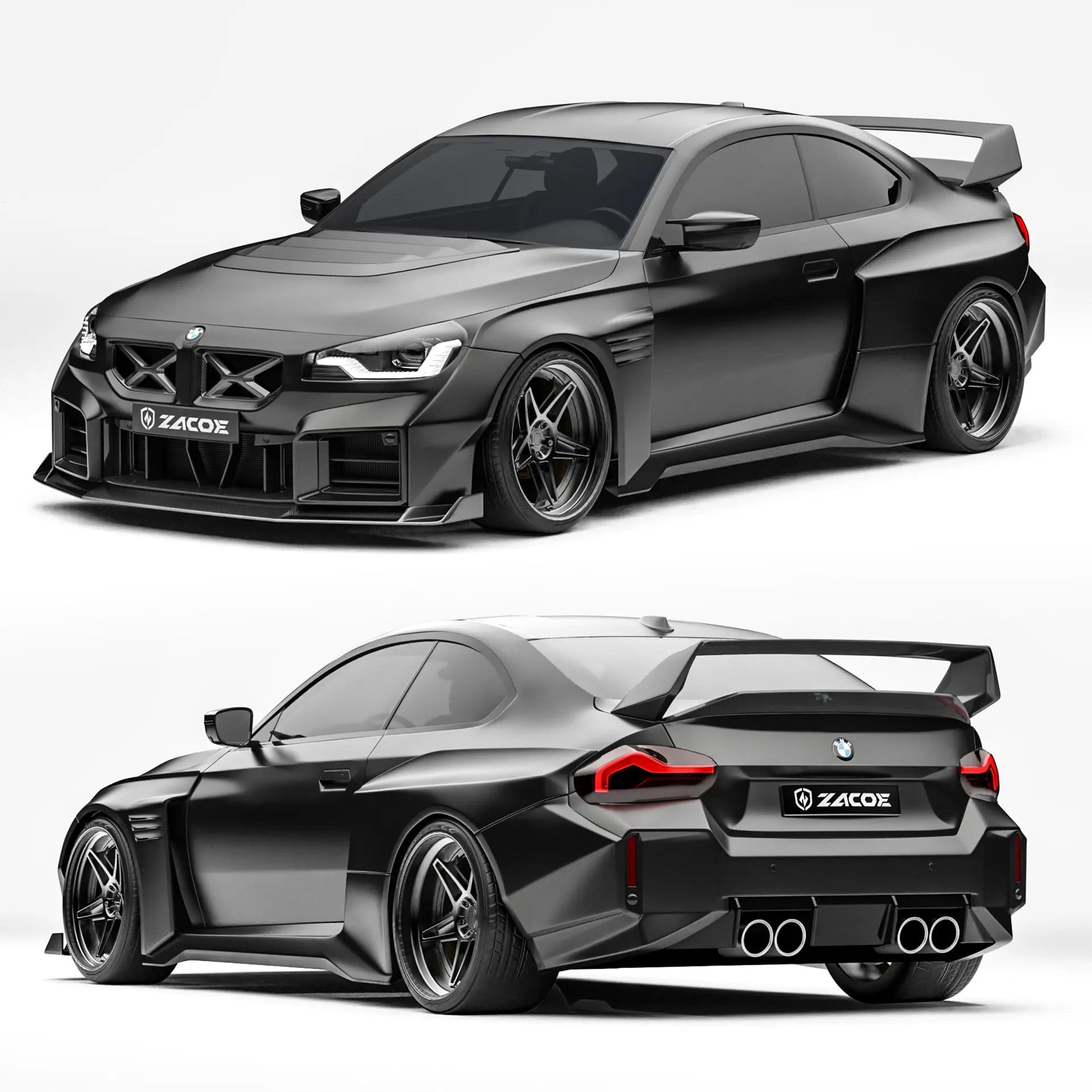 ZACOE BMW G87 M2 Carbon Fibre Widebody Kit (17pcs/set) Aftermarket Carbon Fiber Part / Bodykit - Robot Bodykits