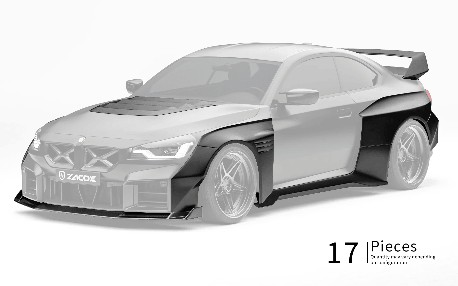 ZACOE BMW G87 M2 Carbon Fibre Widebody Kit (17pcs/set) Aftermarket Carbon Fiber Part / Bodykit - Robot Bodykits