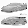 ZACOE Ferrari 296 GTB Carbon Fiber Body kit (18pcs/set) Aftermarket Carbon Fiber Part / Bodykit - Robot Bodykits