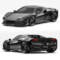 ZACOE Ferrari 296 GTB Carbon Fibre Widebody kit (17pcs/set) Aftermarket Carbon Fiber Part / Bodykit - Robot Bodykits