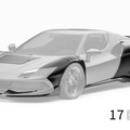 ZACOE Ferrari 296 GTB Carbon Fibre Widebody kit (17pcs/set) Aftermarket Carbon Fiber Part / Bodykit - Robot Bodykits