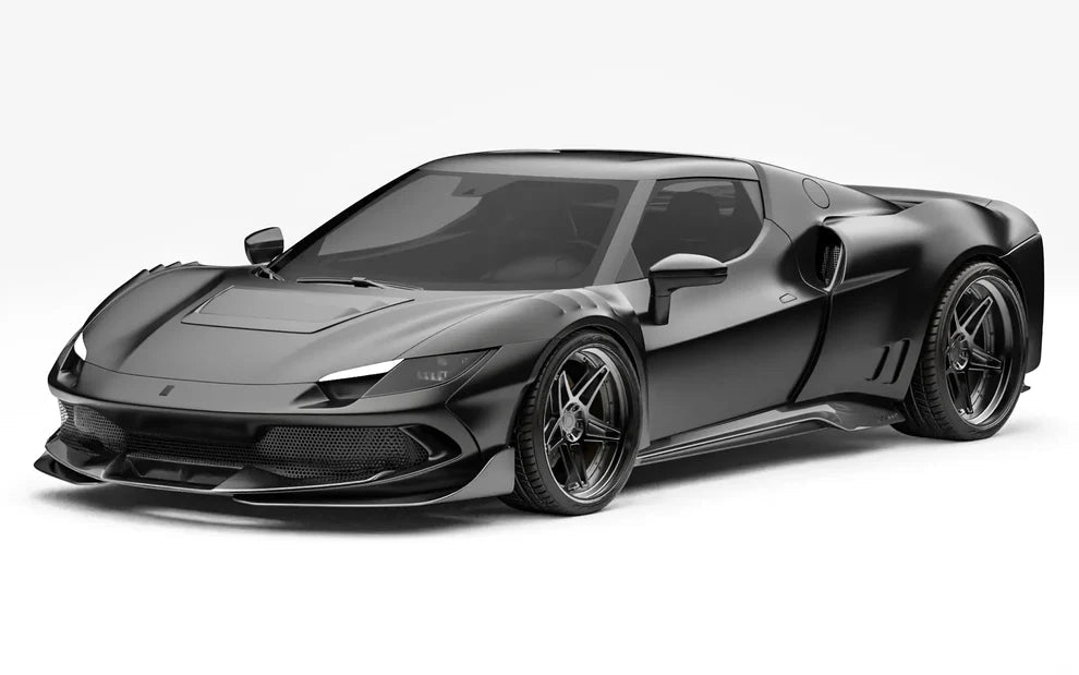 ZACOE Ferrari 296 GTB Carbon Fibre Widebody kit (17pcs/set) Aftermarket Carbon Fiber Part / Bodykit - Robot Bodykits
