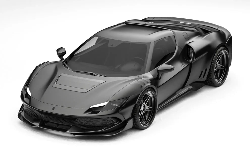 ZACOE Ferrari 296 GTB Carbon Fibre Widebody kit (17pcs/set) Aftermarket Carbon Fiber Part / Bodykit - Robot Bodykits