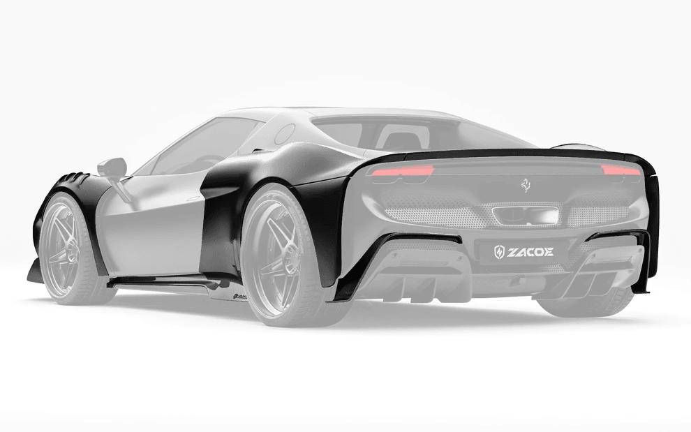 ZACOE Ferrari 296 GTB Carbon Fibre Widebody kit (17pcs/set) Aftermarket Carbon Fiber Part / Bodykit - Robot Bodykits
