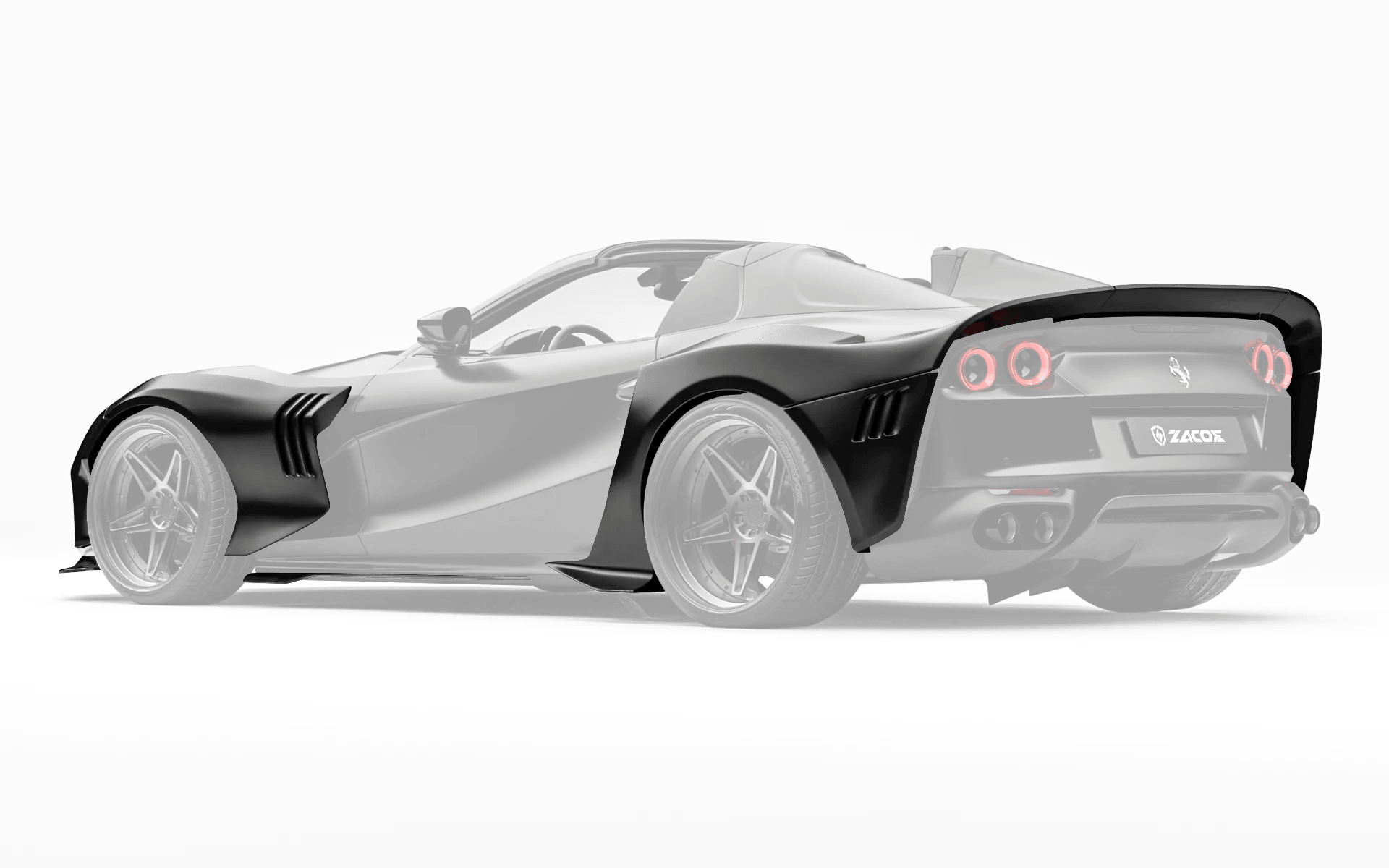 ZACOE Ferrari 812 GTS Carbon Fibre Widebody kit (12pcs/set) Aftermarket Carbon Fiber Part / Bodykit - Robot Bodykits