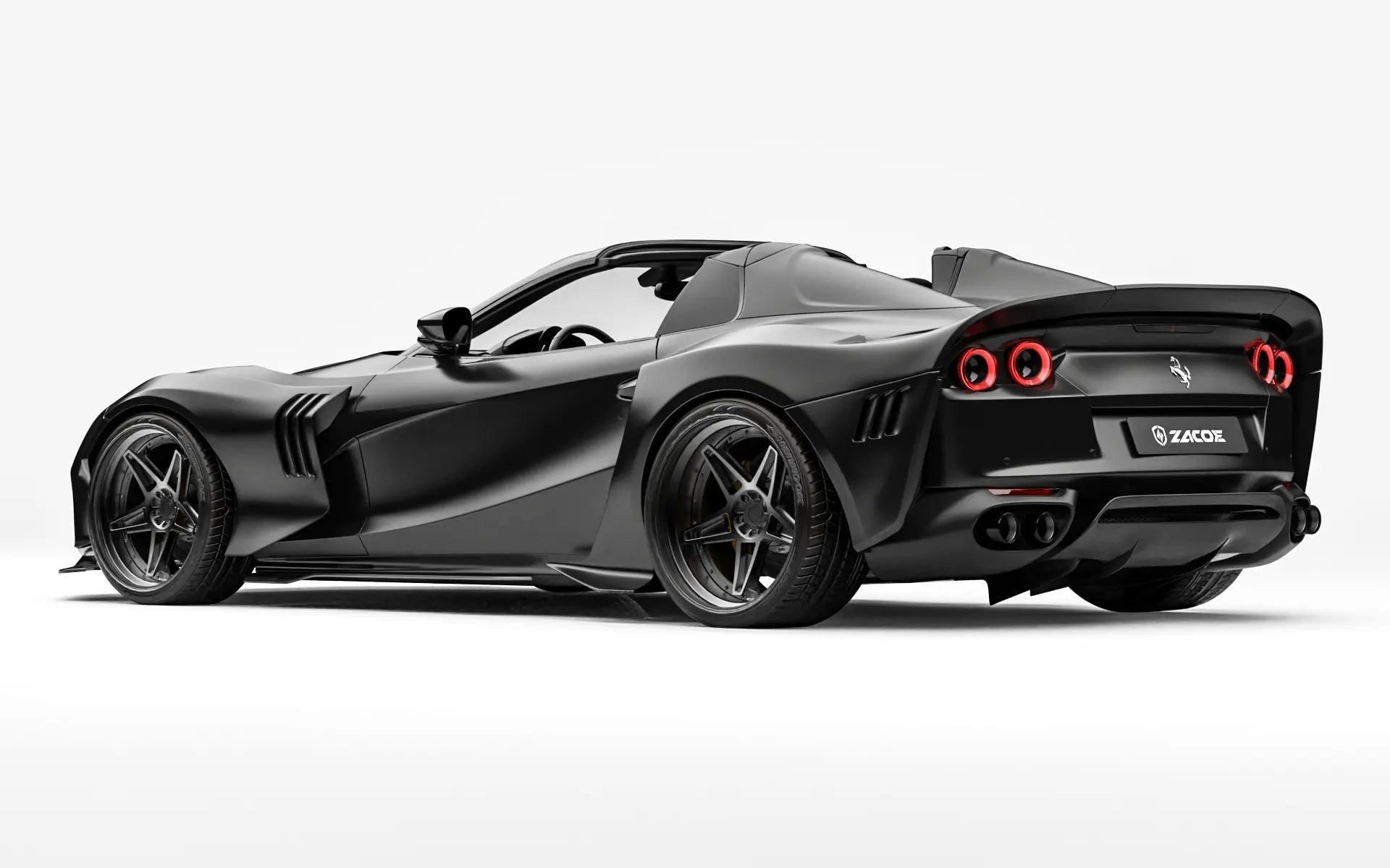 ZACOE Ferrari 812 GTS Carbon Fibre Widebody kit (12pcs/set) Aftermarket Carbon Fiber Part / Bodykit - Robot Bodykits