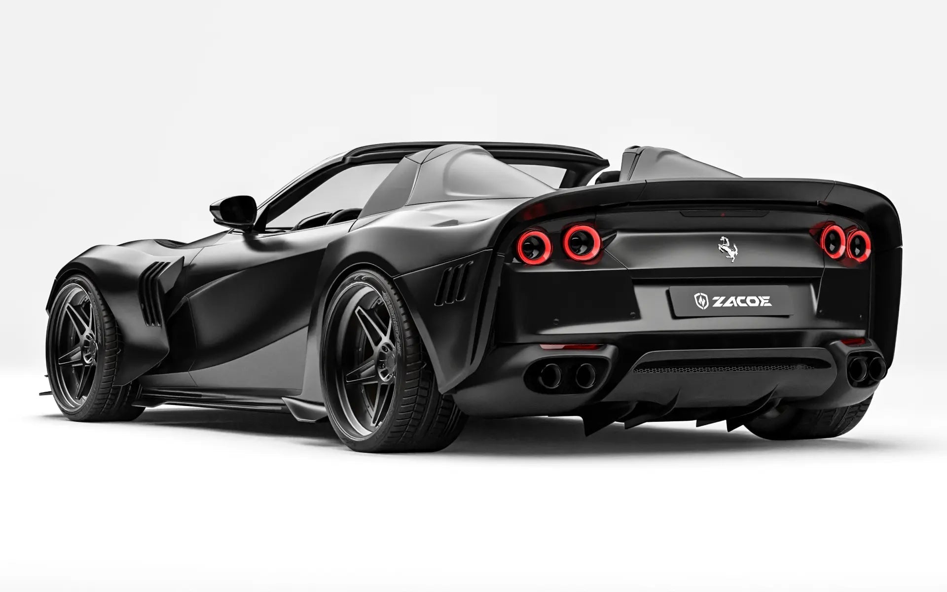 ZACOE Ferrari 812 GTS Carbon Fibre Widebody kit (12pcs/set) Aftermarket Carbon Fiber Part / Bodykit - Robot Bodykits