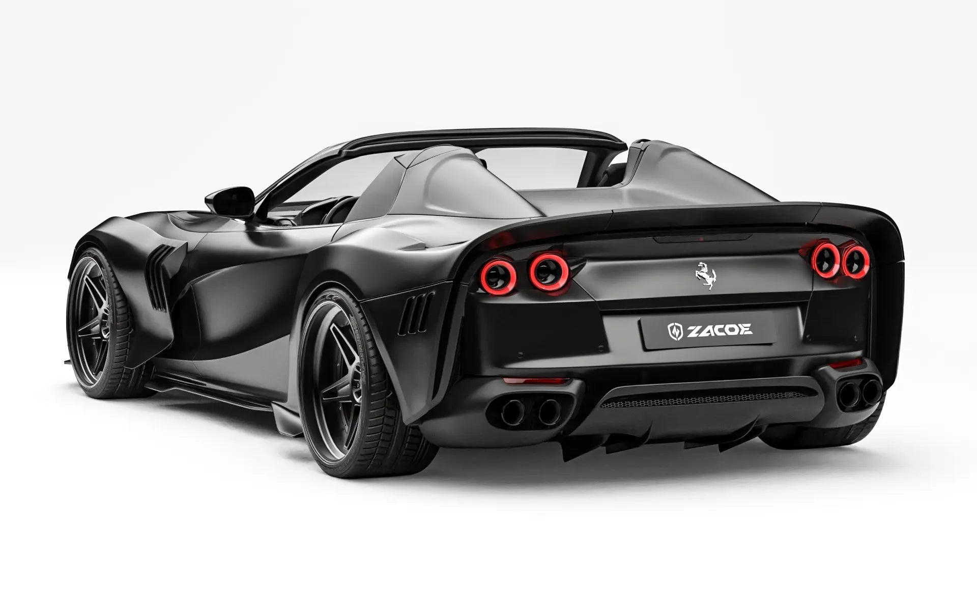 ZACOE Ferrari 812 GTS Carbon Fibre Widebody kit (12pcs/set) Aftermarket Carbon Fiber Part / Bodykit - Robot Bodykits