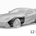 ZACOE Ferrari 812 Superfast Carbon Fibre Widebody kit (12pcs/set) Aftermarket Carbon Fiber Part / Bodykit - Robot Bodykits