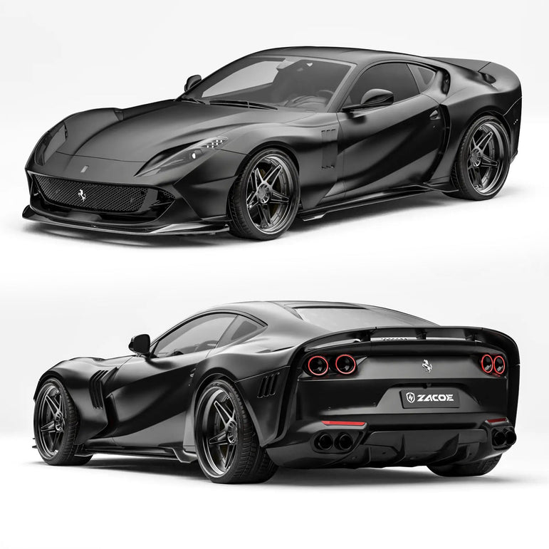 ZACOE Ferrari 812 Superfast Carbon Fibre Widebody kit (12pcs/set) Aftermarket Carbon Fiber Part / Bodykit - Robot Bodykits