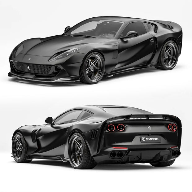 ZACOE Ferrari 812 Superfast Carbon Fibre Widebody kit (12pcs/set) Aftermarket Carbon Fiber Part / Bodykit - Robot Bodykits
