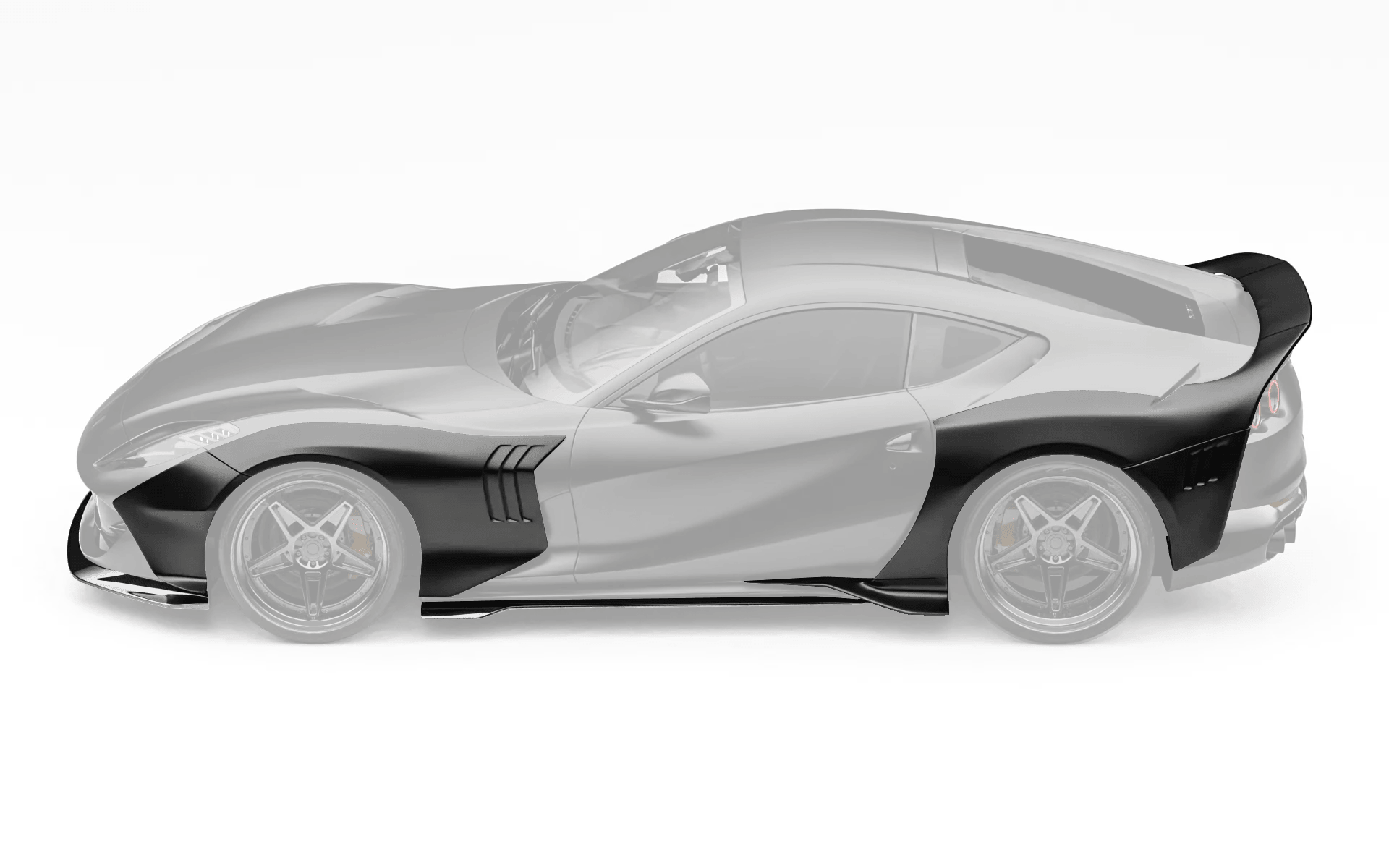ZACOE Ferrari 812 Superfast Carbon Fibre Widebody kit (12pcs/set) Aftermarket Carbon Fiber Part / Bodykit - Robot Bodykits