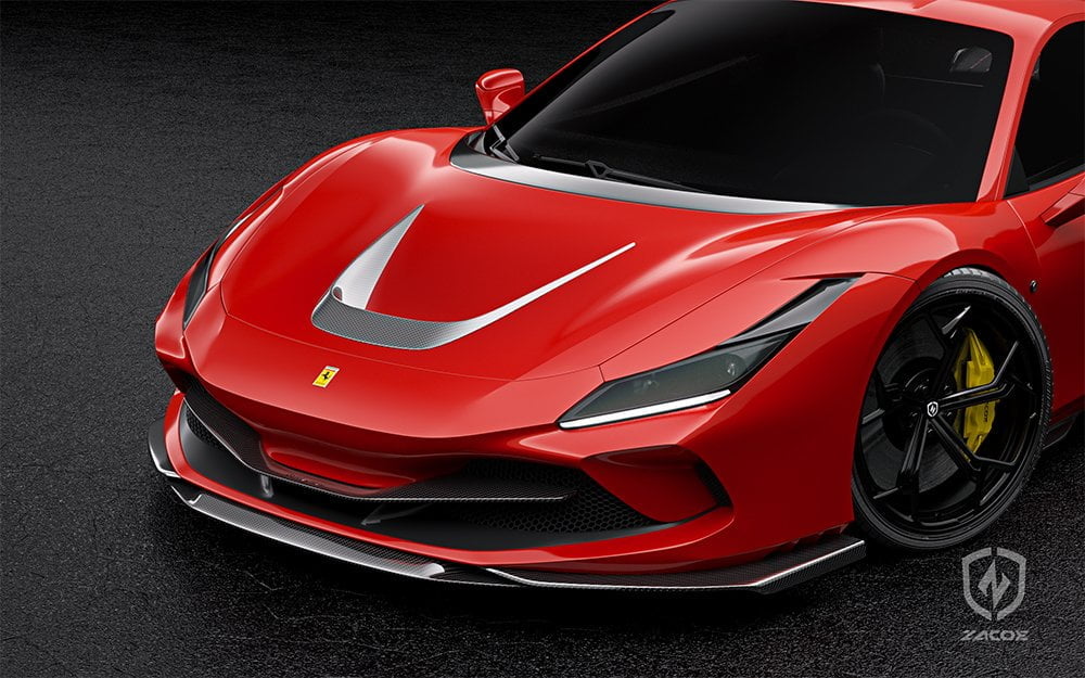 ZACOE Ferrari F8 Tributo Carbon Fibre Body kit (14pcs/set) Aftermarket Carbon Fiber Part / Bodykit - Robot Bodykits