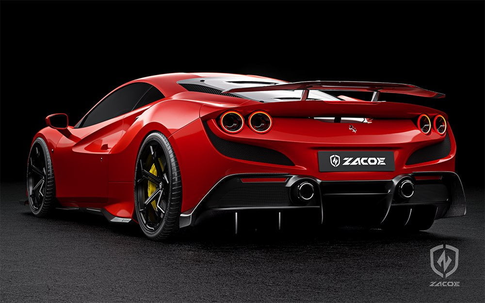 ZACOE Ferrari F8 Tributo Carbon Fibre Body kit (14pcs/set) Aftermarket Carbon Fiber Part / Bodykit - Robot Bodykits