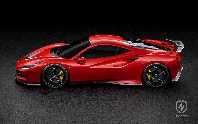 ZACOE Ferrari F8 Tributo Carbon Fibre Body kit (14pcs/set) Aftermarket Carbon Fiber Part / Bodykit - Robot Bodykits