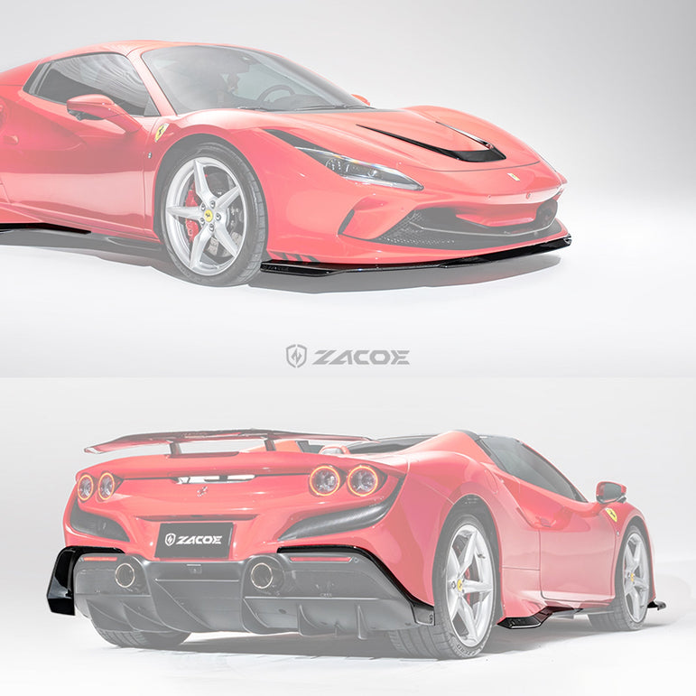ZACOE Ferrari F8 Tributo Carbon Fibre Body kit (14pcs/set) Aftermarket Carbon Fiber Part / Bodykit - Robot Bodykits