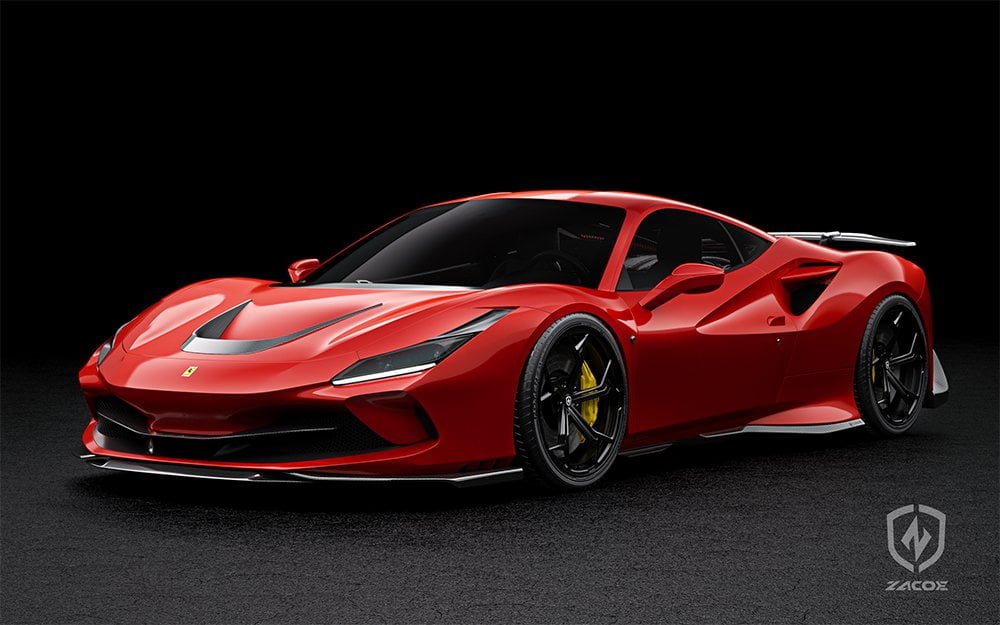 ZACOE Ferrari F8 Tributo Carbon Fibre Body kit (14pcs/set) Aftermarket Carbon Fiber Part / Bodykit - Robot Bodykits
