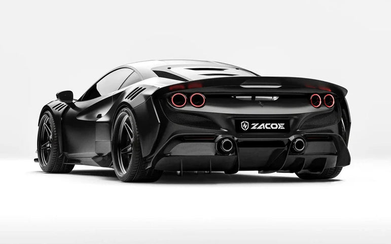 ZACOE Ferrari F8 Tributo Carbon Fibre Widebody kit (18pcs/set) Aftermarket Carbon Fiber Part / Bodykit - Robot Bodykits